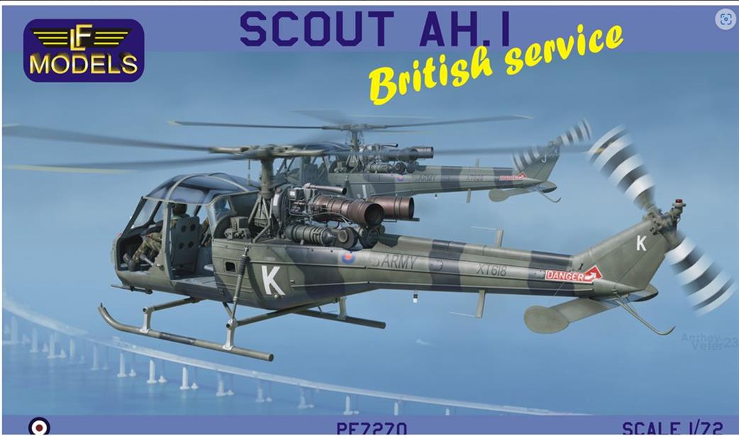 LF Models 1/72 PE7270 Westland Scout AH.1 Helicopter British Service Kit