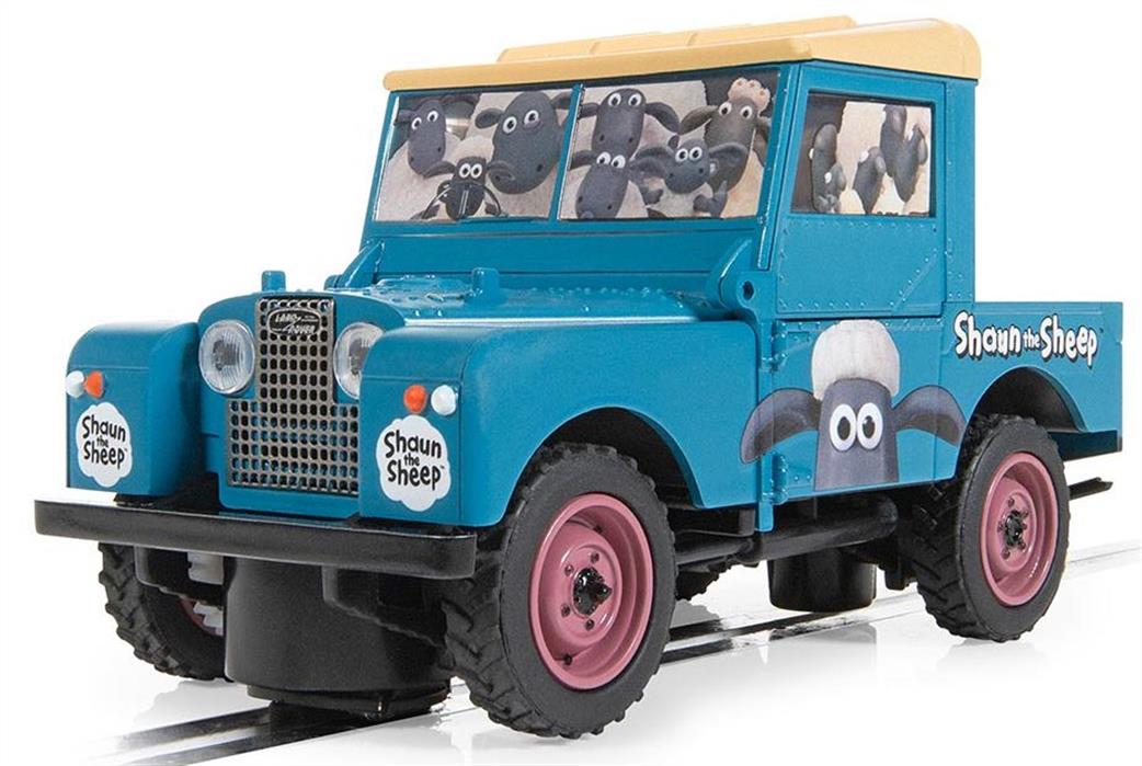 Scalextric 1/32 C4543 Land Rover Series 1 Shaun The Sheep Slot Car Model