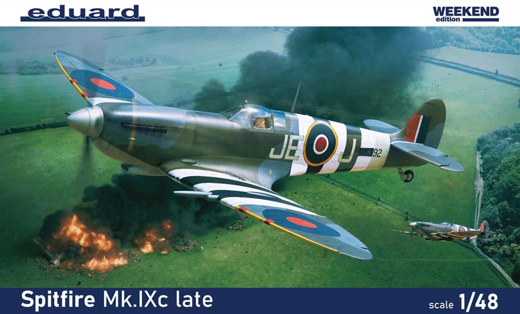 Eduard 1/48 84199 Spitfire Mk.IXC Late RAF WW2 Fighter Plastic Kit Weekend Edition