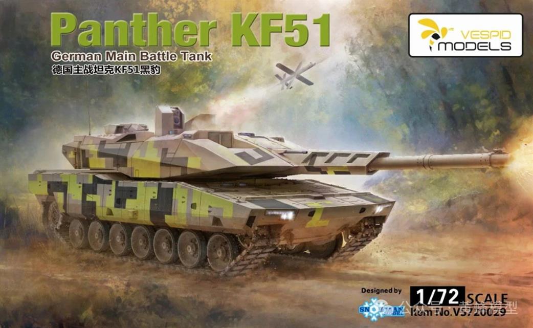 Vespid Models 1/72 VS720029 Panther KF51 Main Battle Tank Kit