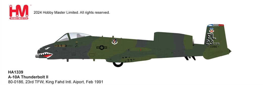 Hobby Master 1/72 HA1339 A-10A Thunderbolt II 23rd TFW, King Fahd Intl. Airport, Feb 1991