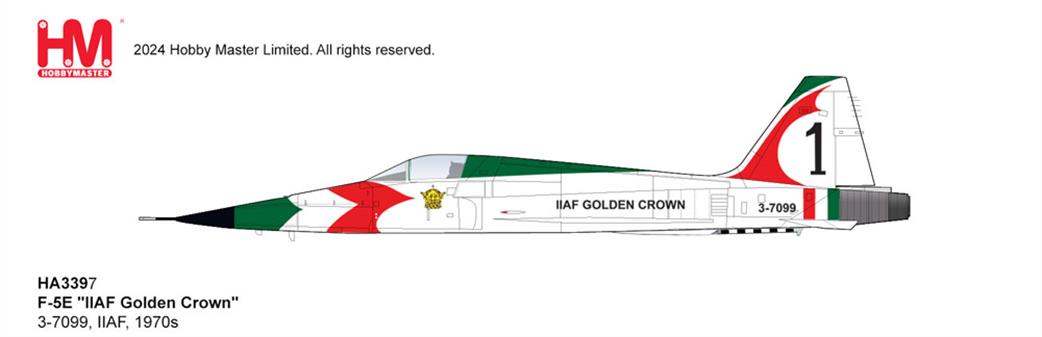 Hobby Master 1/72 HA3397 Northrop F-5E IIAF Golden Crown