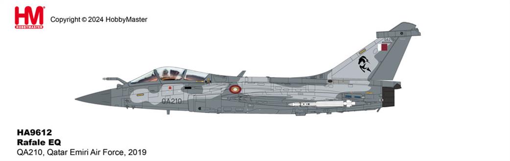 Hobby Master 1/72 HA9612 Rafale EQ Qatar Emiri Air Force diecast aircraft model