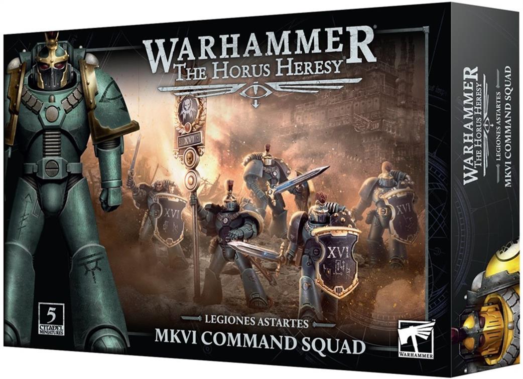 Games Workshop 25mm 31-85 Horus Heresy Legiones Astartes MKVI Command Squad