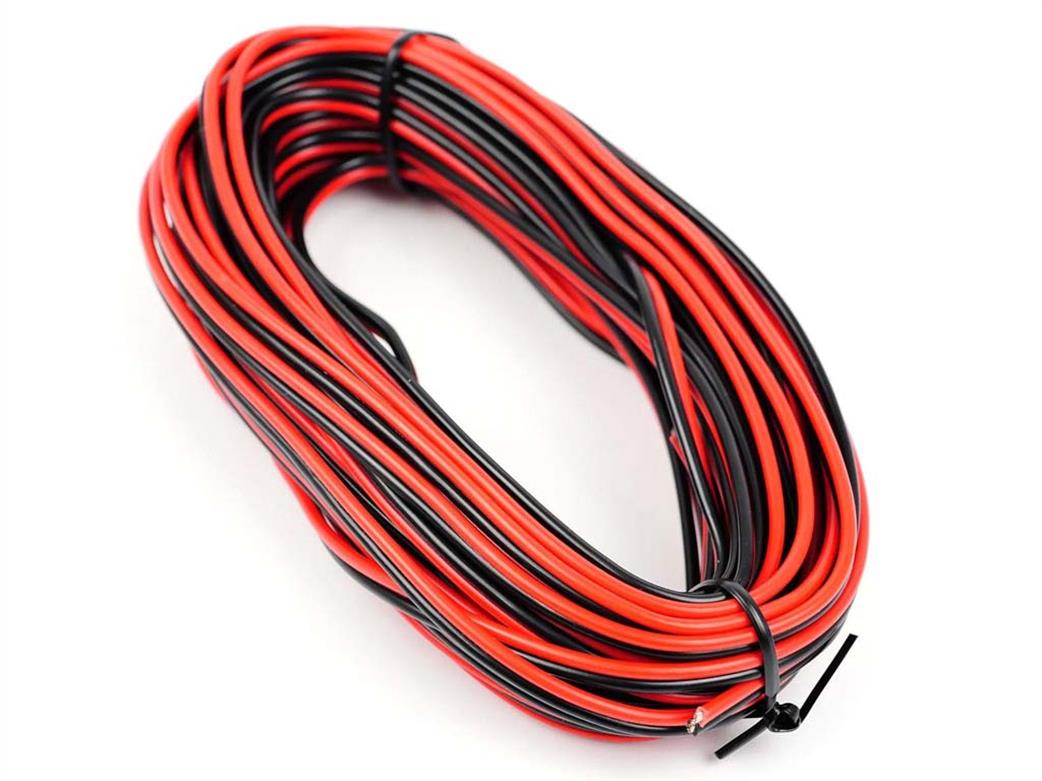 DCC Concepts  DCW-RBW.10 17 gauge Twin Red & Black Cable 10m