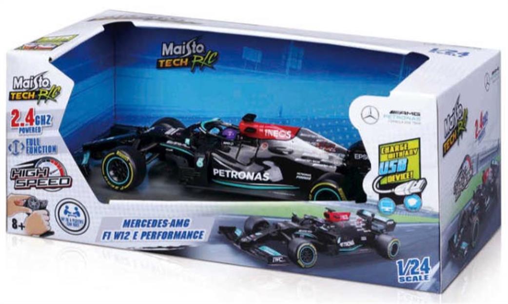 Maisto 1/24 M82355 F1 2021 Mercedes Lewis Hamilton 2.4ghz Premium Radio Controlled Car Model