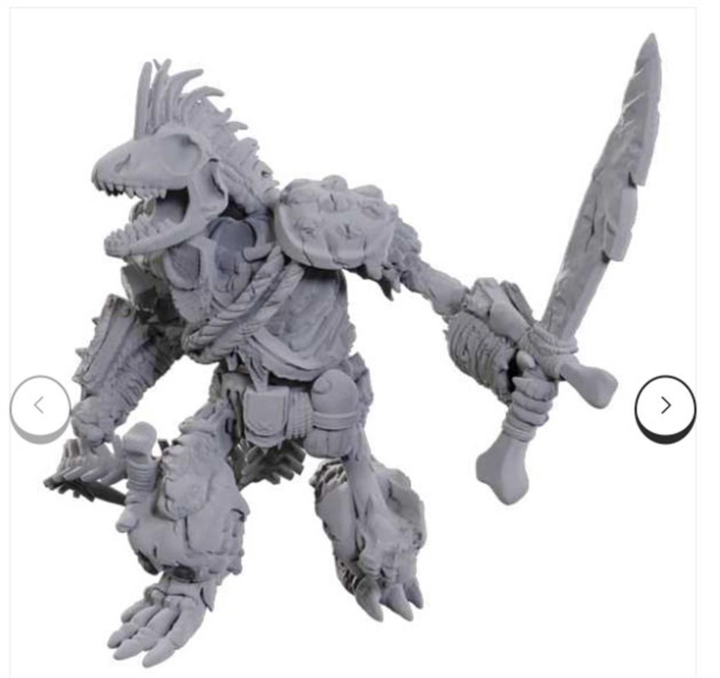 Wizkids  90117 Lizardfolk Skeleton: D&D Nolzur's Marvelous Unpainted Miniatures