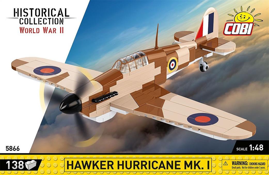 Cobi 1/48 5866 Hawker Hurricane MK.1 Block Model