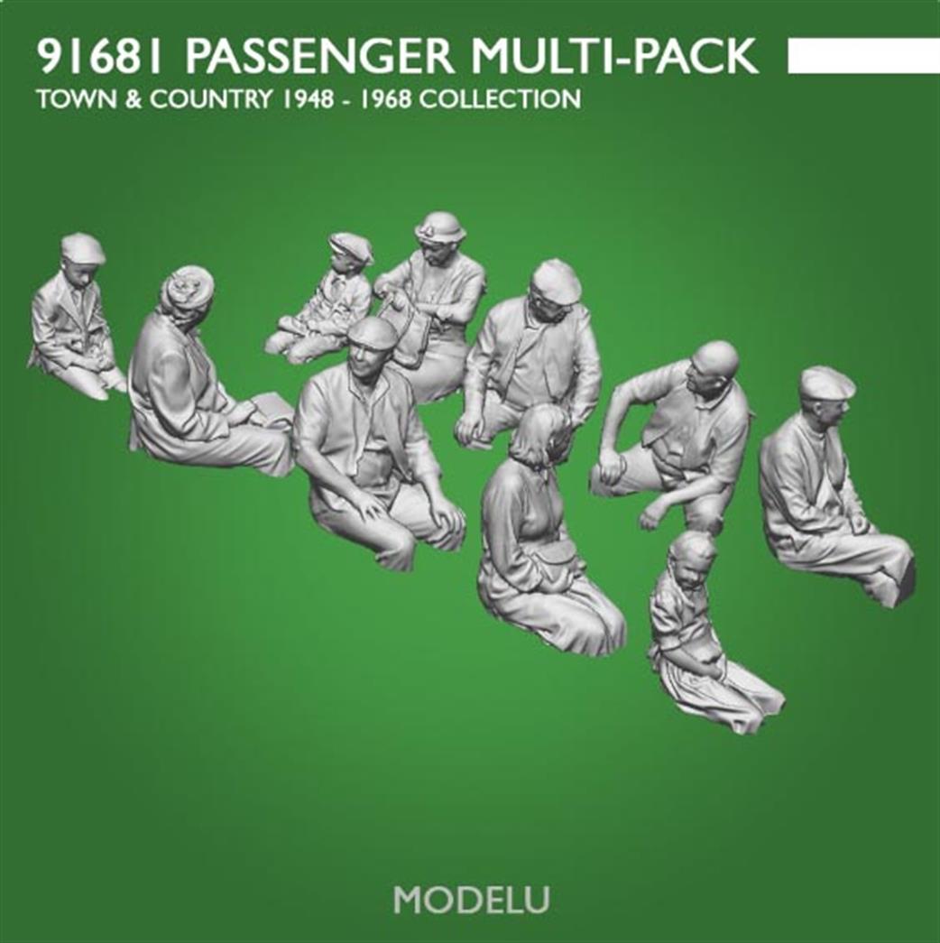 ModelU O Gauge 91681-043 Passenger Multi Pack A