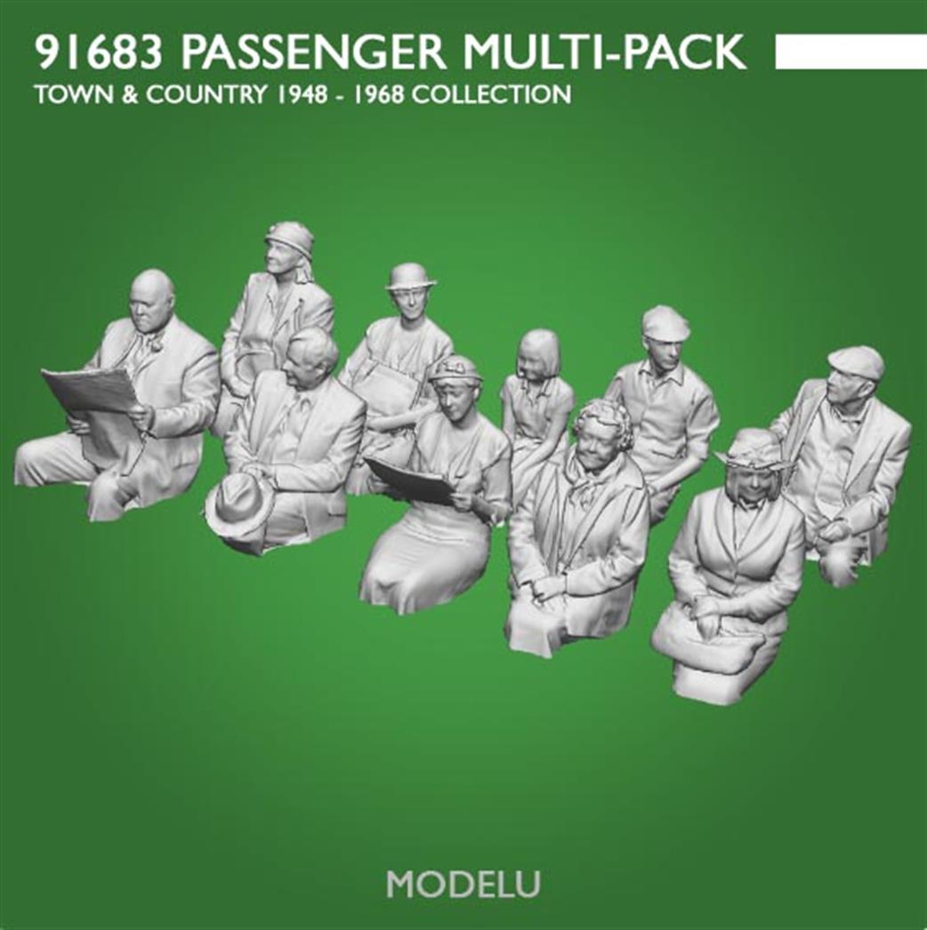 ModelU O Gauge 91683-043 Passenger Multi Pack B