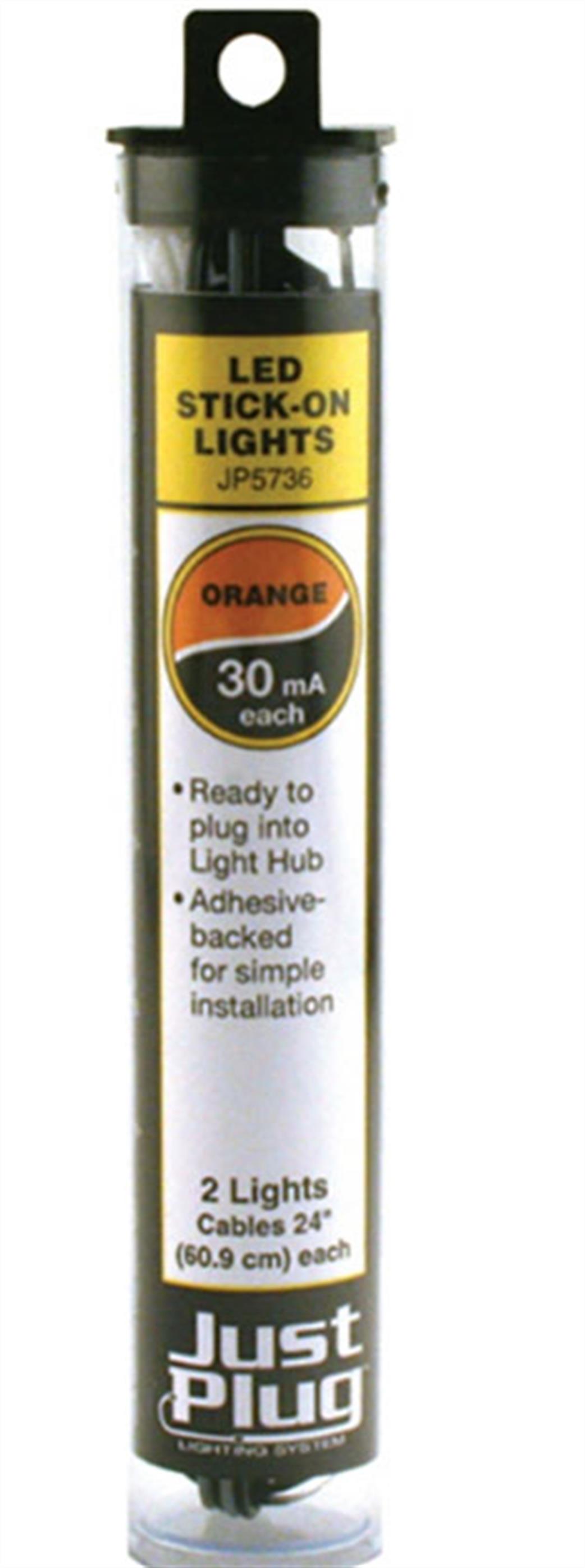 Woodland Scenics  JP5736 Just Plug Orange LED Stick-on Lights