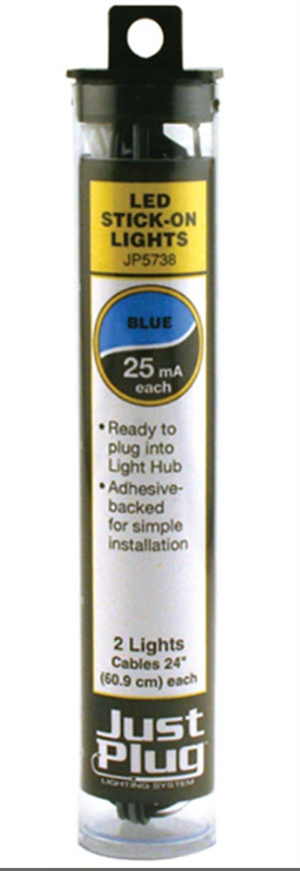 Woodland Scenics  JP5738 Just Plug Blue  LED Stick-on Lights