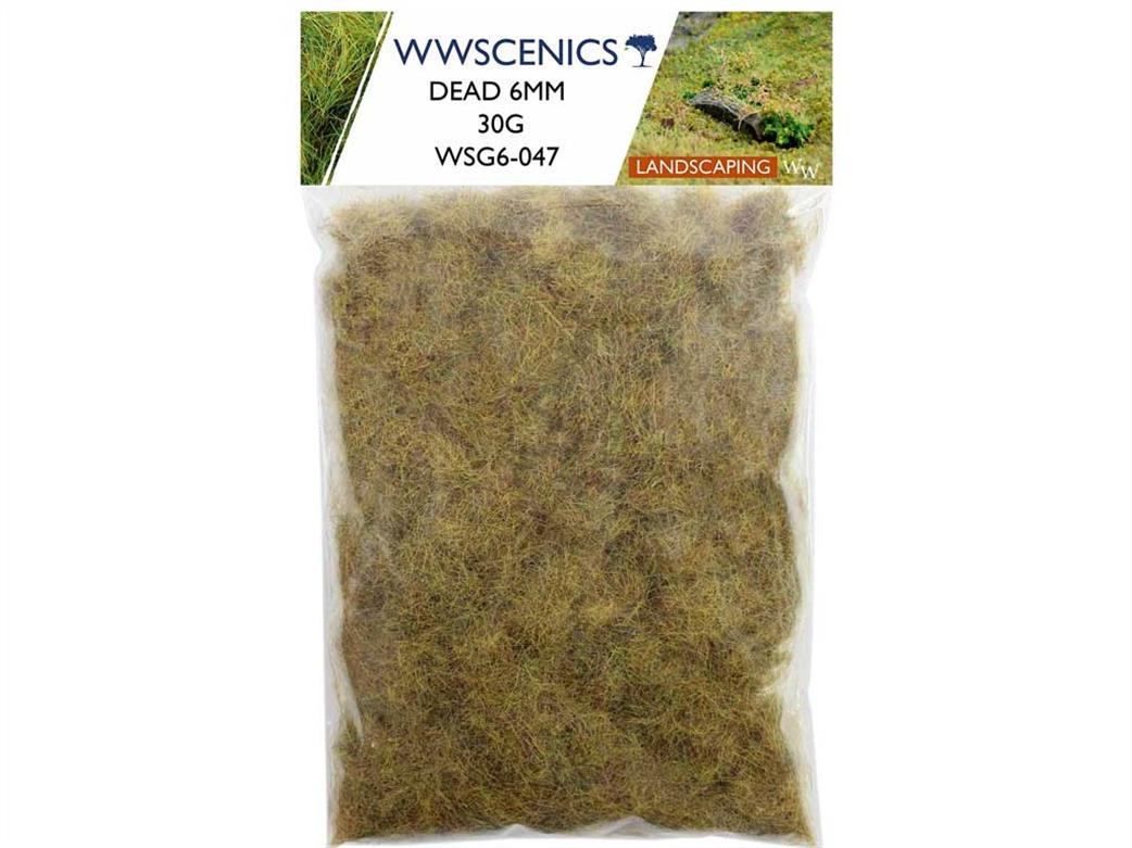 WWScenics  WSG6-048 6mm Dead Static Grass 50g