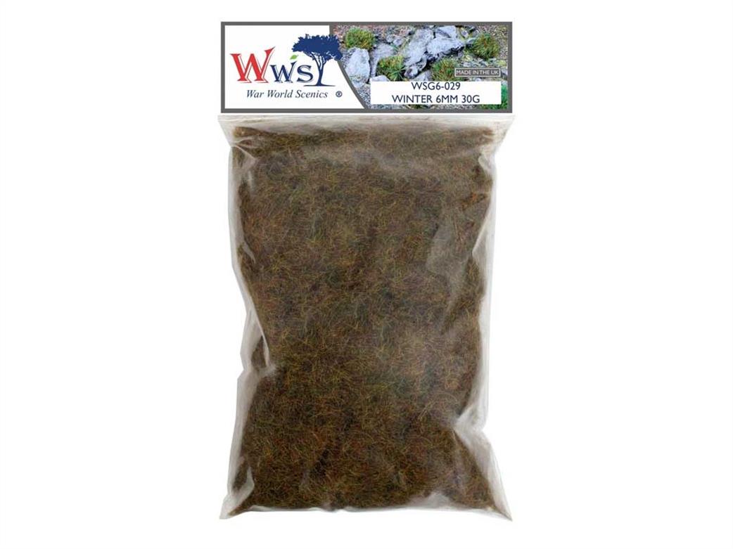 WWScenics  WSG6-030 6mm Winter Static Grass 50g