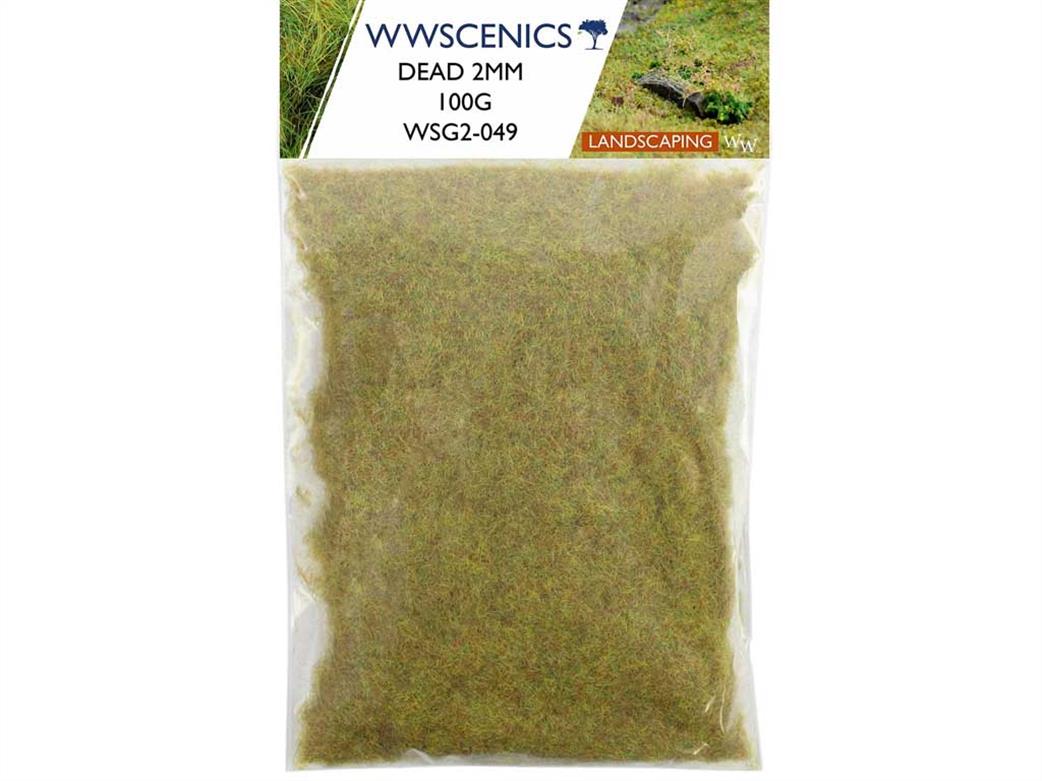 WWScenics  WSG2-049 2mm Dead Static Grass 100g 1000ml