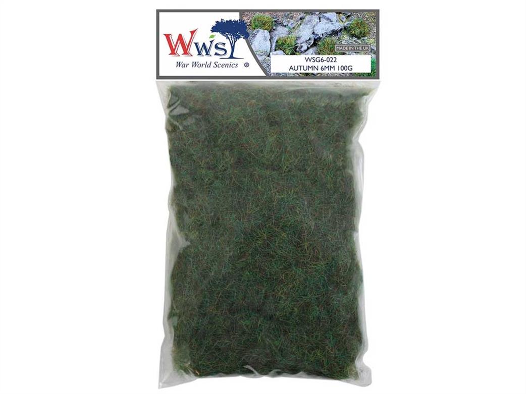 WWScenics  WSG6-022 6mm Autumn Static Grass 100g 1000ml