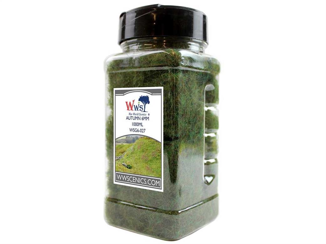 WWScenics  WSG6-027 6mm Autumn Static Grass 1000ml Bottle