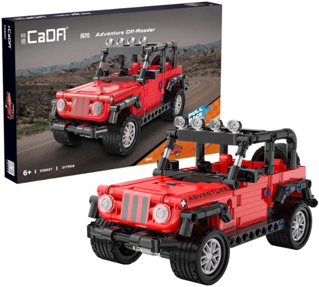 CaDa 1/18th C52027W Pull Back Adventure Off Roader Brick Model 317pcs