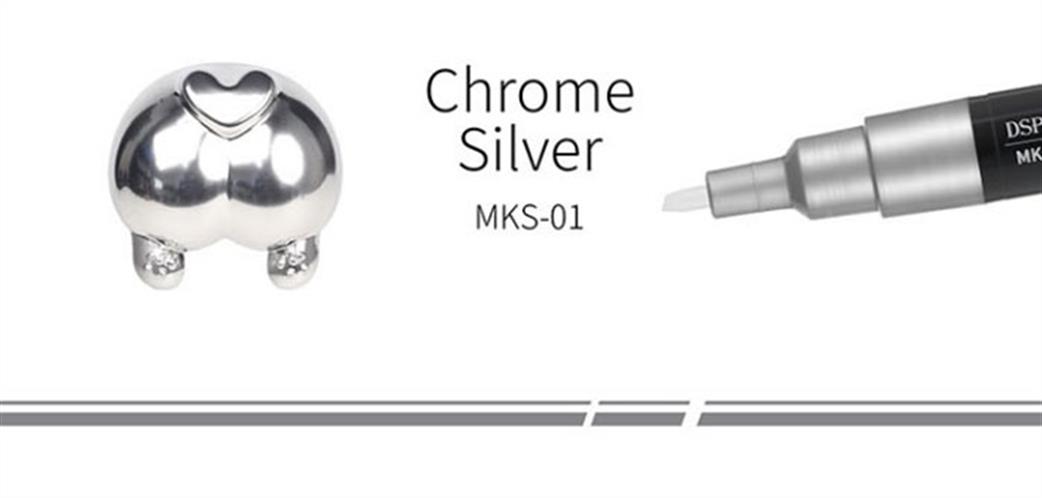 Dspiae DS013 Super Metallic Marker Chrome Silver