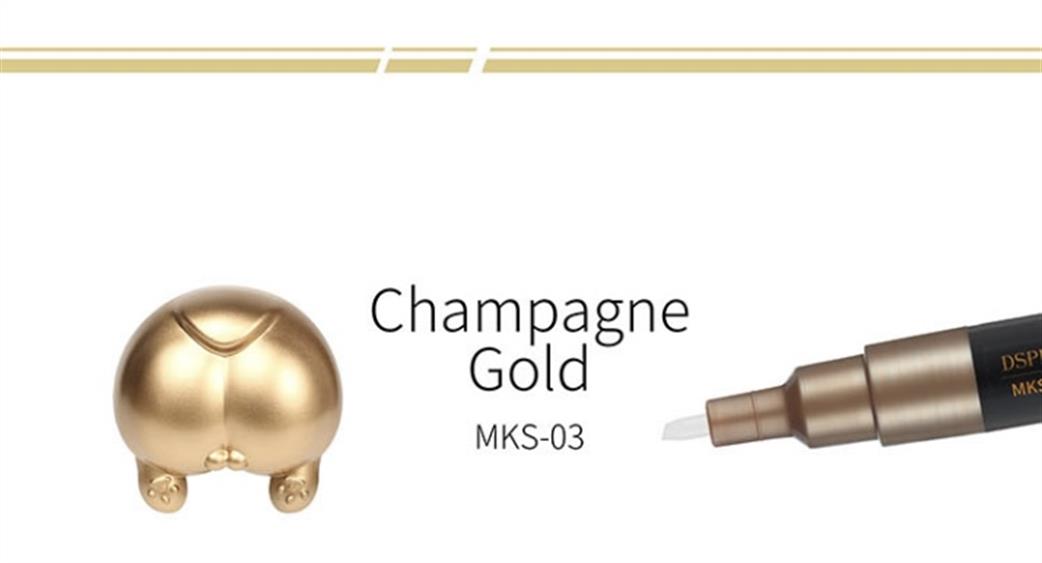 Dspiae MKS-03 Super Metallic Marker Champagne Gold