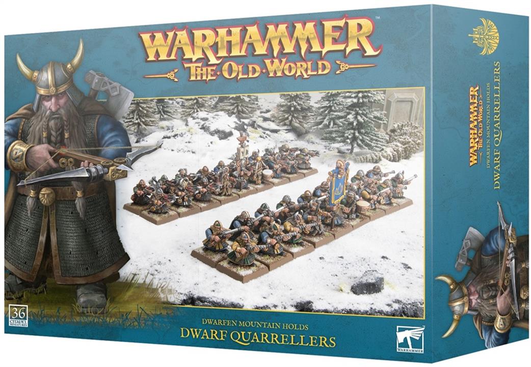 Games Workshop 28mm 10-08 Warhammer The Old World Dwarf Mountain Holds Dwarf Quarrellers