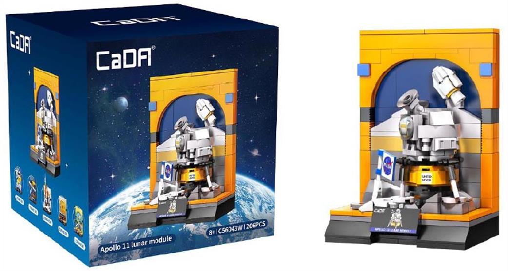 CaDa  C56043W Apollo 11 Lunar Module Brick Model 206pcs