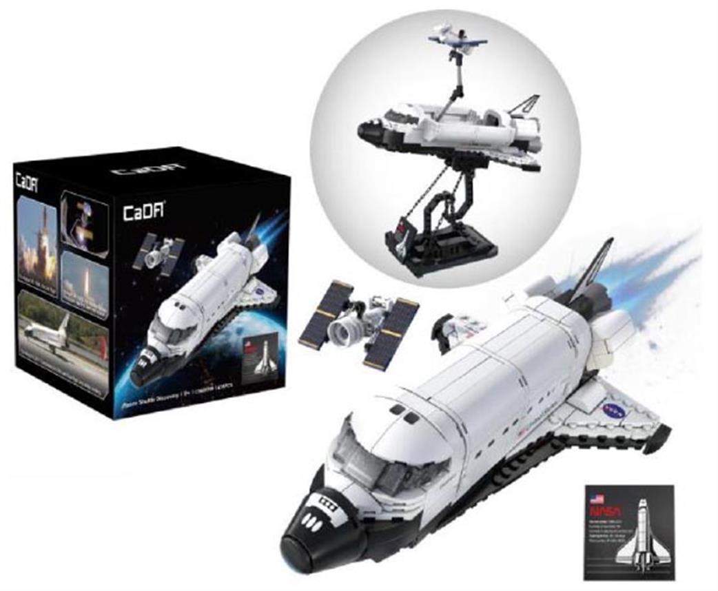 CaDa  C56051W Space Shuttle Discovery Brick Model