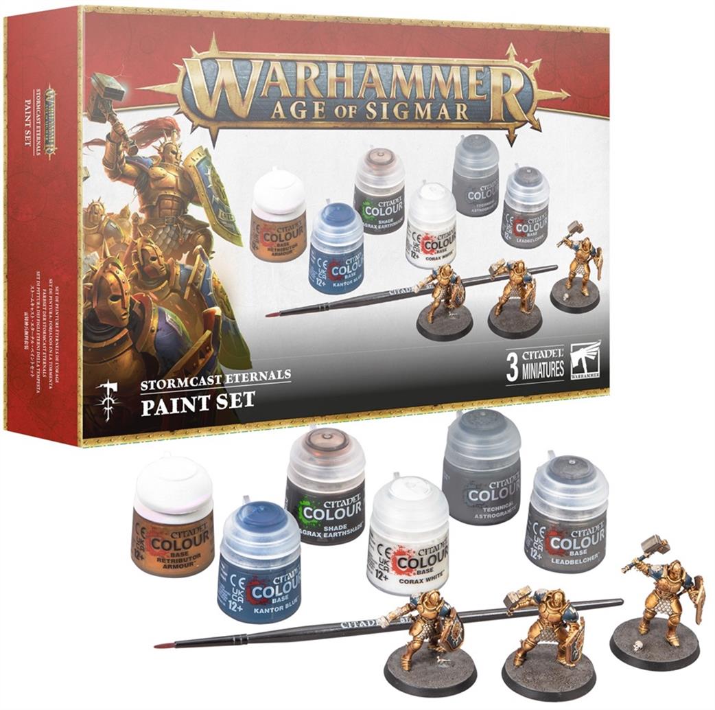 Games Workshop  60-10 Age of Sigmar Stormcast Eternals Paint Set