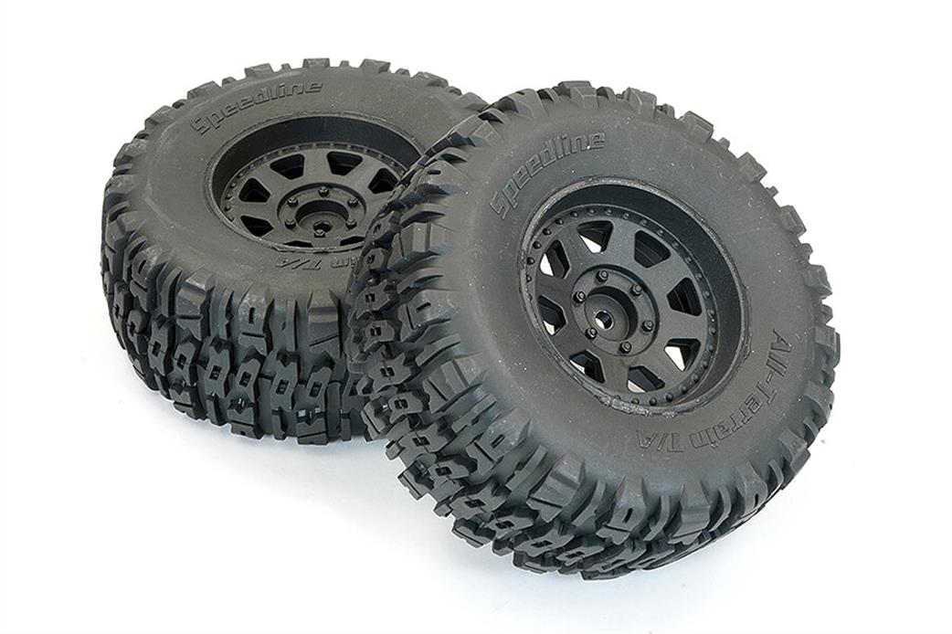 FTX 1/10 FTX10139 Rokatan Pre-Mounted Wheels & Tyres 1 Pair Front