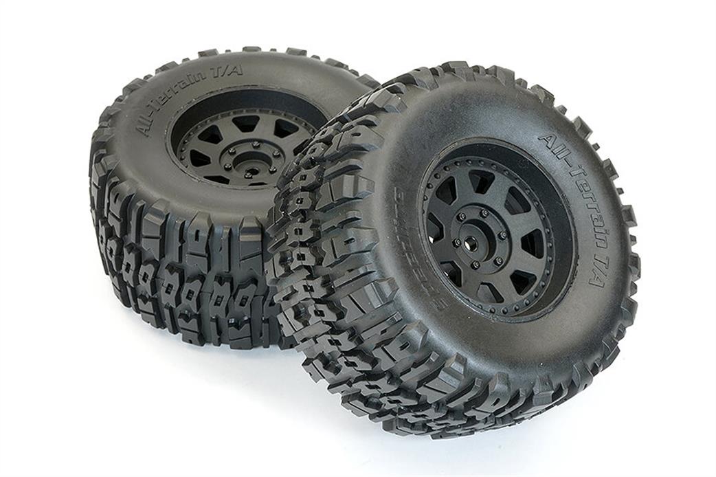 FTX 1/10 FTX10140 Rokatan Pre-Mounted Wheels & Tyres 1 Pair Rear