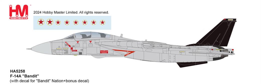 Hobby Master 1/72 HA5258 Grumman F-14A Tomcat Bandit  from the Film Top Gun Maverick