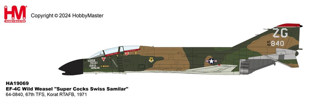 Hobby Master 1/72 HA19069 EF-4C Wild Weasel Super Cocks Swiss Samilar Aircraft