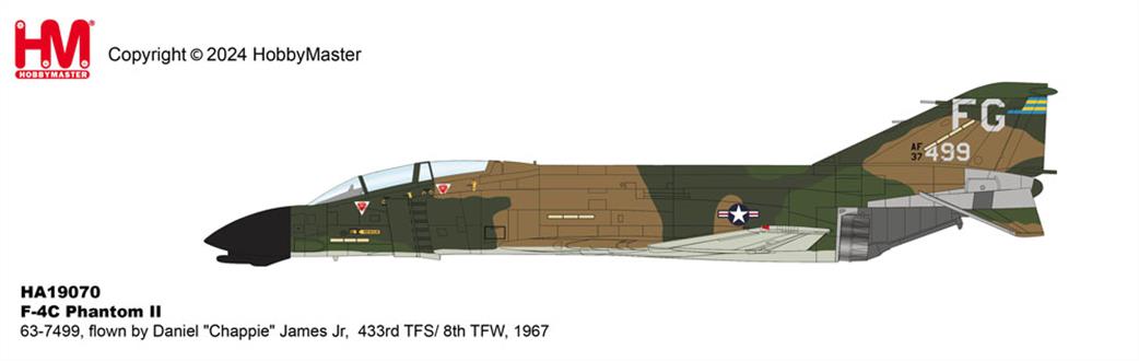 Hobby Master 1/72 HA19070 F-4C Phantom II 63-7499 Daniel Chappie James Jr