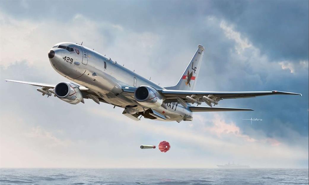 Academy 1/144 12635 US Navy P-8A Poseidon Maritime Patrol Aircraft Kit