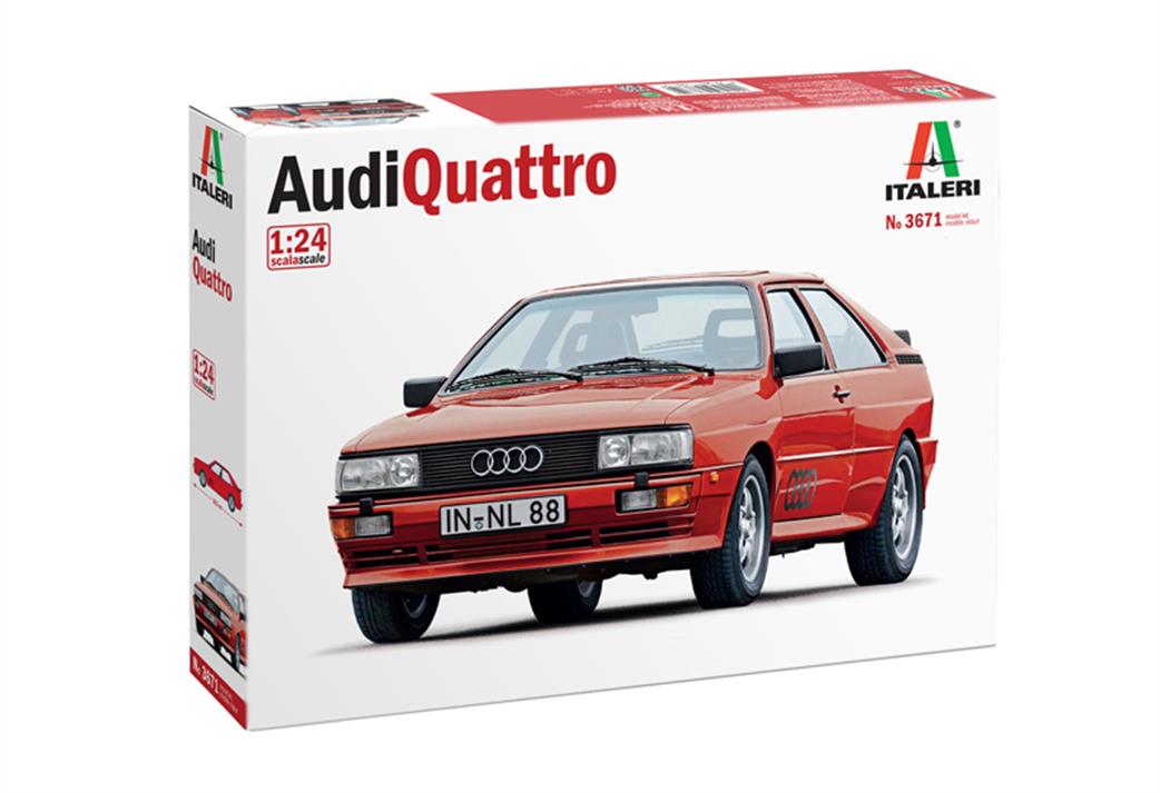 Italeri 1/24 3671 Audi Quattro Plastic Car Kit