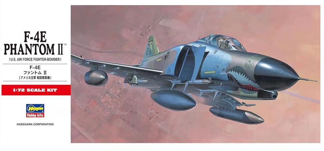 Hasegawa 1/72 00332 F-4E Phantom II Fighter Bomber Aircraft Kit
