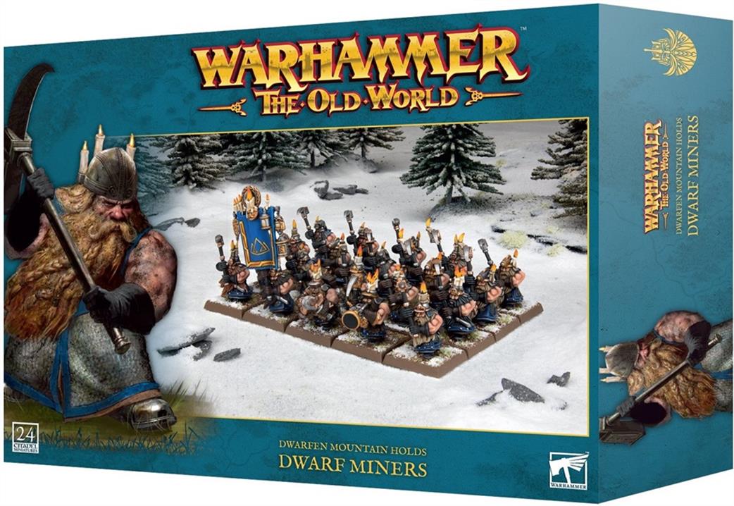 Games Workshop 28mm 10-12 Warhammer The Old World Dwarf Mountain Holds Dwarf Miners