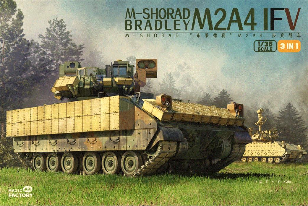 Magic Factory 1/35 2004 M-Shorad Bradley  M2A4 IFV Kit