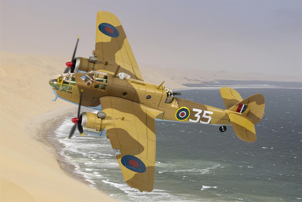 Corgi 1/72 AA28903 Bristol Beaufort Mk1a EK979 35 Middle East Check and Conversion Unit, Aircraft Model