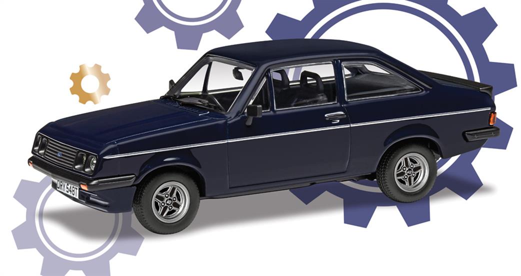 Corgi 1/43 VA14909 Ford Escort Mk2 RS2000 Midnight Blue Richard Hammond's The Smallest Cog