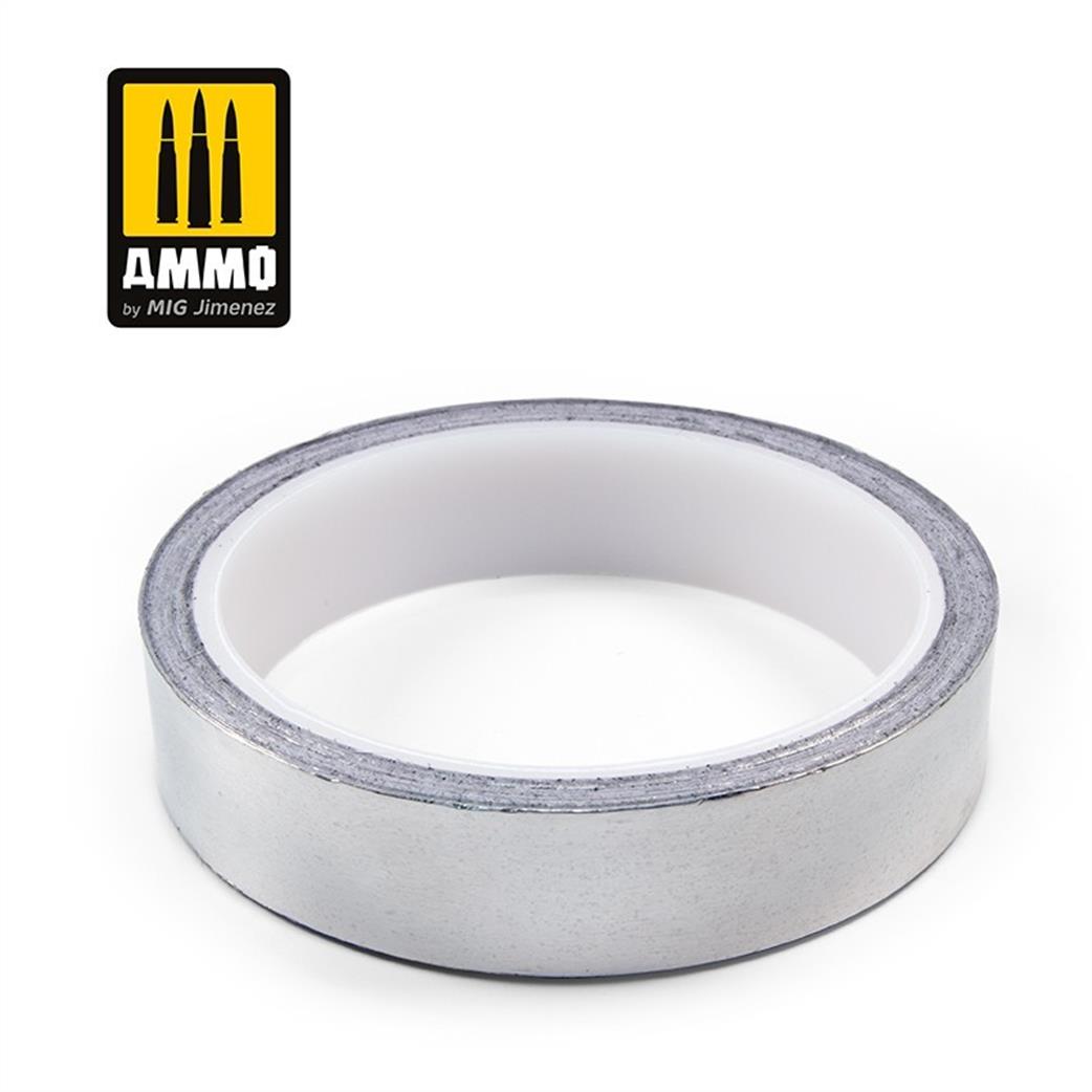 Ammo of Mig Jimenez  A.MIG-8251 Aluminium Tape 20mm x10m Roll