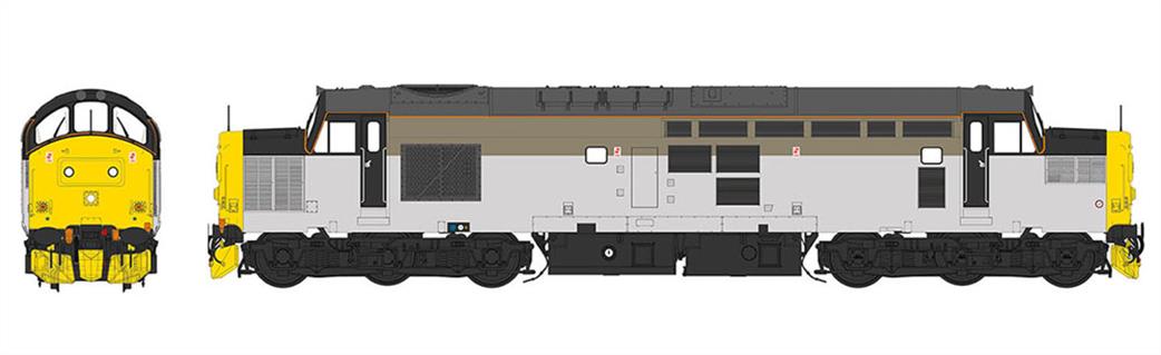 Heljan O Gauge 3733 BR Class 37/0 Centre Headcode BR Sector Grey Model