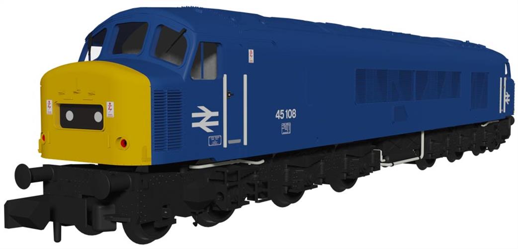 Rapido Trains N 948107 BR 45108 Class 45 Derby Type 4 1Co-Co1 Diesel BR Blue with Domino Headcodes