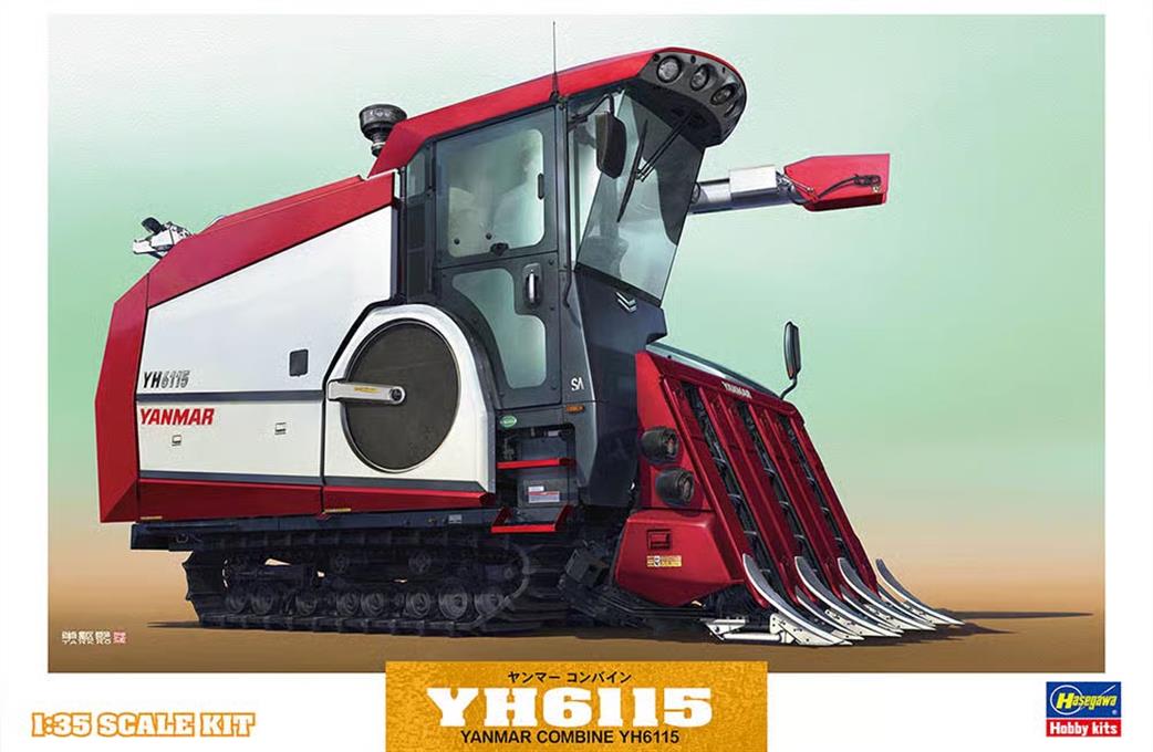 Hasegawa 1/35 66007 Yanmar Combine Harvester YH6115 Kit