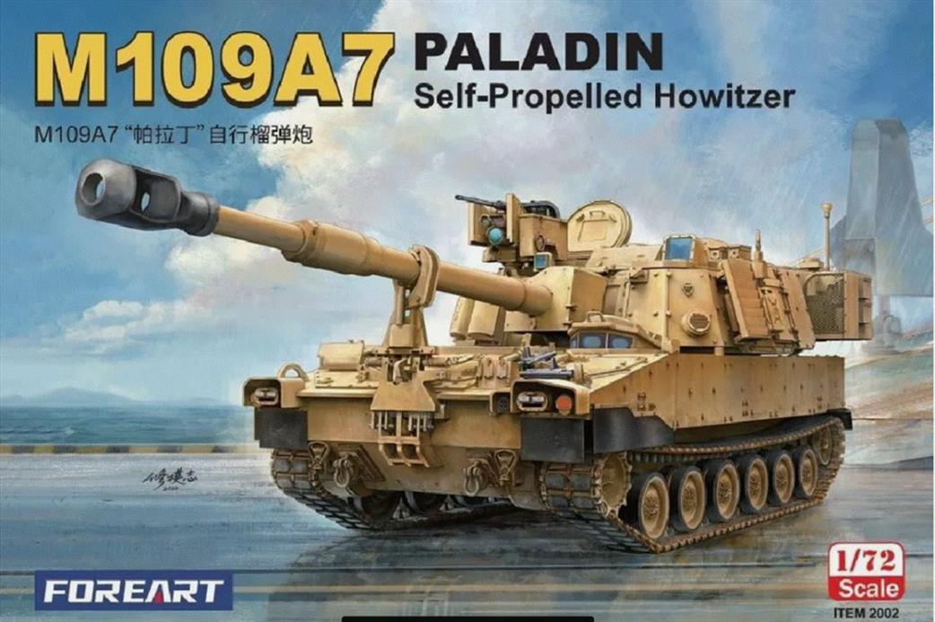 Fore Hobby 1/72 2002 M109A7 Paladin Self-Propelled Howitzer Kit