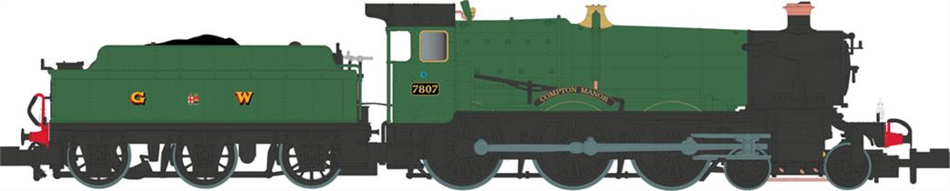 Dapol N 2S-001-007 Compton Manor 7807 4-6-0 Green G Crest W