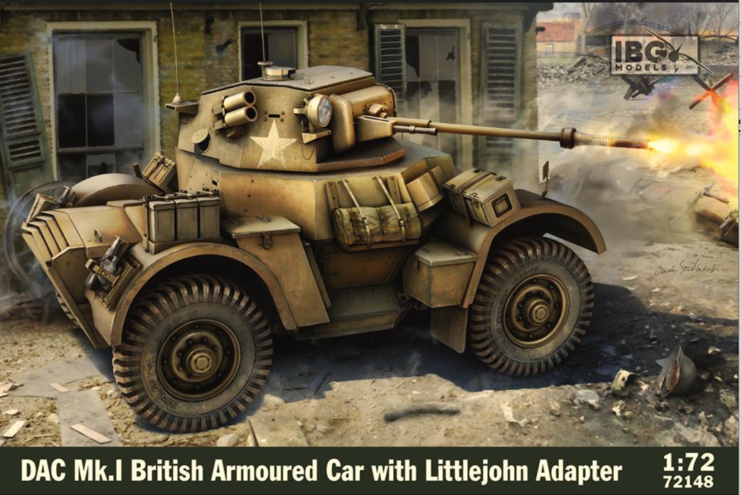 IBG Models 1/72 72148 DAC Mk.I British Armoured Car with Littlejohn adapter