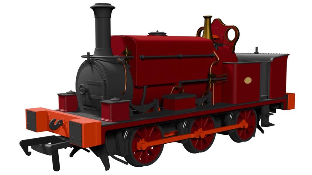 Rapido Trains OO 960008 Manning Wardle L Class 0-6-0ST Plain Red