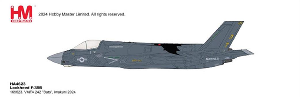 Hobby Master 1/72 HA4623 Lockheed F-35B VMFA 242 Bats Jet Fighter Model