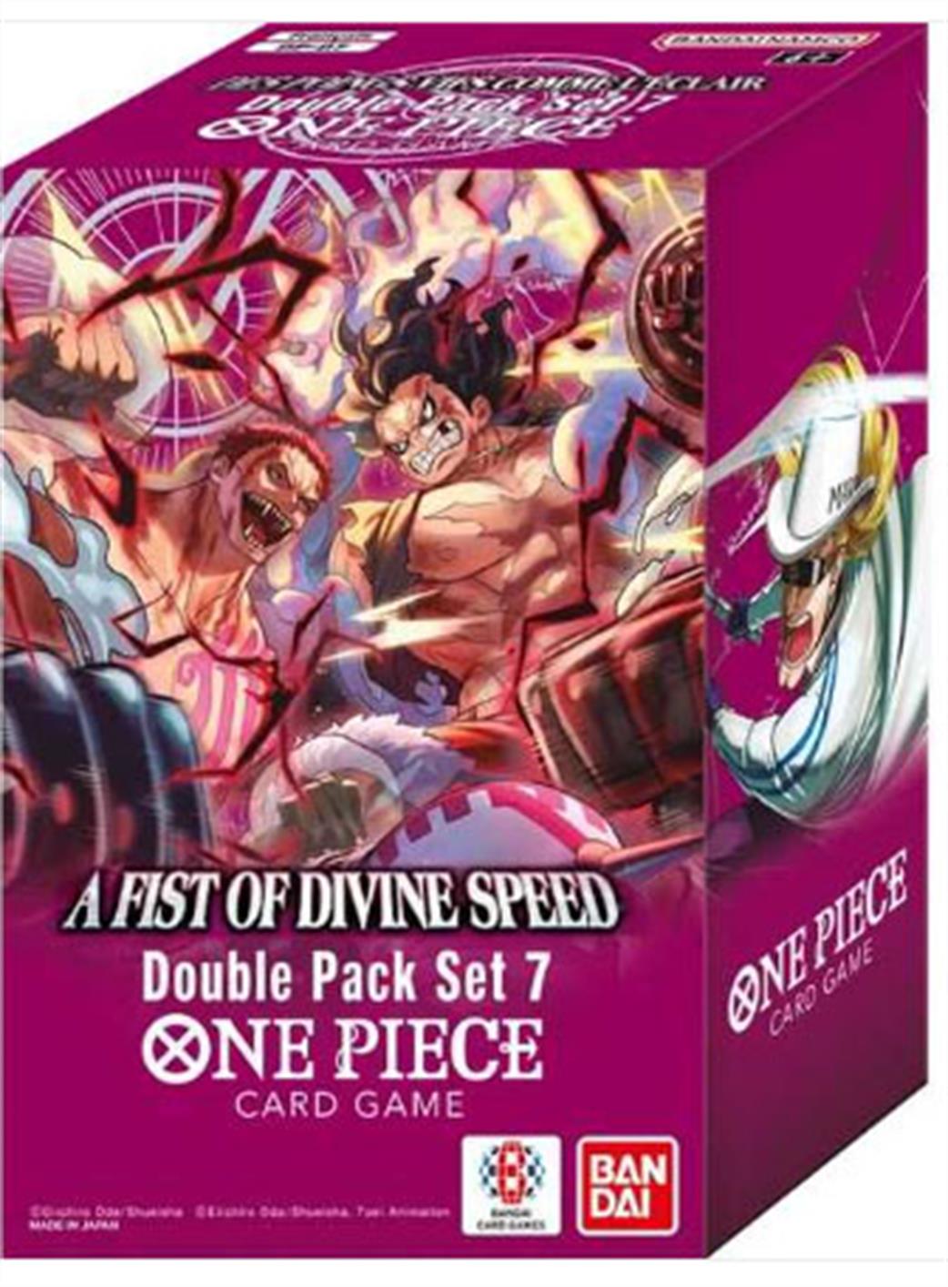Bandai  DP-07 One Piece A Fist Of Divine Speed Double Booster Pack Set